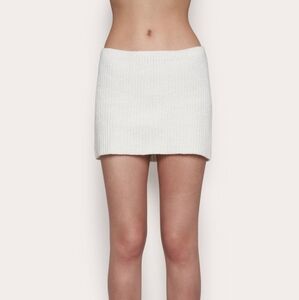 NWT Champion X Guizio Cream Knit Mini Skirt Sz medium M